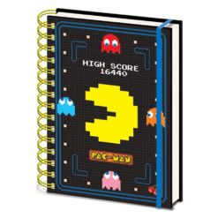 CADERNO DE ARGOLAS A5 PAC MAN HIGH SCORE 16440 1