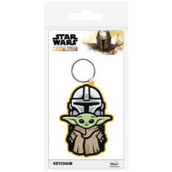 PORTA-CHAVES  STAR WARS (THE MANDALORIAN + CHILD YODA)