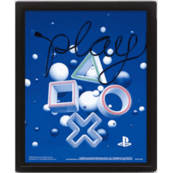 QUADRO LENTICULAR PLAYSTATION (SÍMBOLOS) (25CMX20CM)