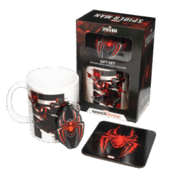 CONJUNTO OFERTA OFERTA SPIDER-MAN MILES MORALES CANECA + BASE + PORTA-CHAVES
