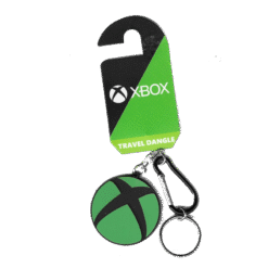 PORTA-CHAVES C/MOSQUETÃO XBOX OFICIAL (VERDE E PRETO)