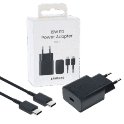 SAMSUNG CARREGADOR 15W TYPE C TYPE C PRETO IG1