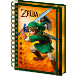 CADERNO A5 ESPIRAL LENTICULAR ZELDA (LINK)