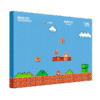 QUADRO TELA SUPER MÁRIO NÍVEL 1-1 30CMX40CM