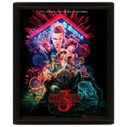 QUADRO LENTICULAR STRANGER THINGS (SUMMER OF 85) (25CMX20CM)