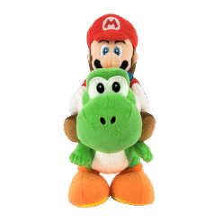 PELUCHE SUPER MARIO COM YOSHI 21CM