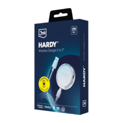 3MK HARDY WIRELESS CHARGER 2 EM 1 15W (BRANCO)