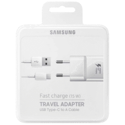 SAMSUNG TRAVEL ADAPTER FAST CHARGER 15W USB TO USB-C (BRANCO)