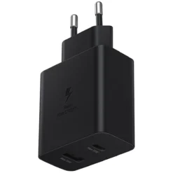 SAMSUNG CARREGADOR DUO 35W USB C USB A PRETO 1