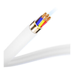3MK HYPER SILICONE CABLE TYPE C PARA TYPE C 100W 5A 2MTS BRANCO DOURADO 1