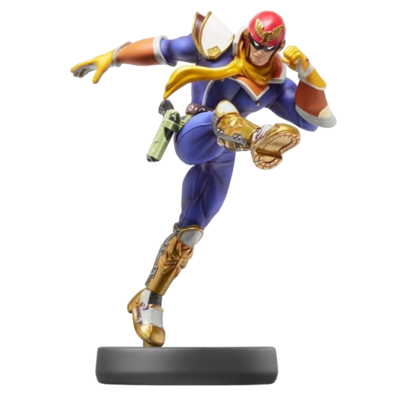 FIGURA AMIIBO SUPER SMASH BROS CAPTAIN FALCON NO.18 CORRETA