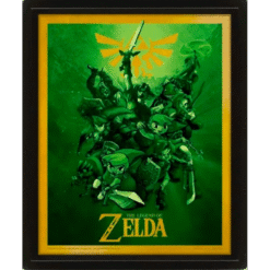 QUADRO LENTICULAR LEGEND OF ZELDA (LINK) (25CMX20CM)
