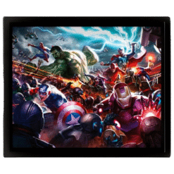 QUADRO LENTICULAR MARVEL (FUTURE FIGHT HEROES ASSAULT) (25CMX20CM)