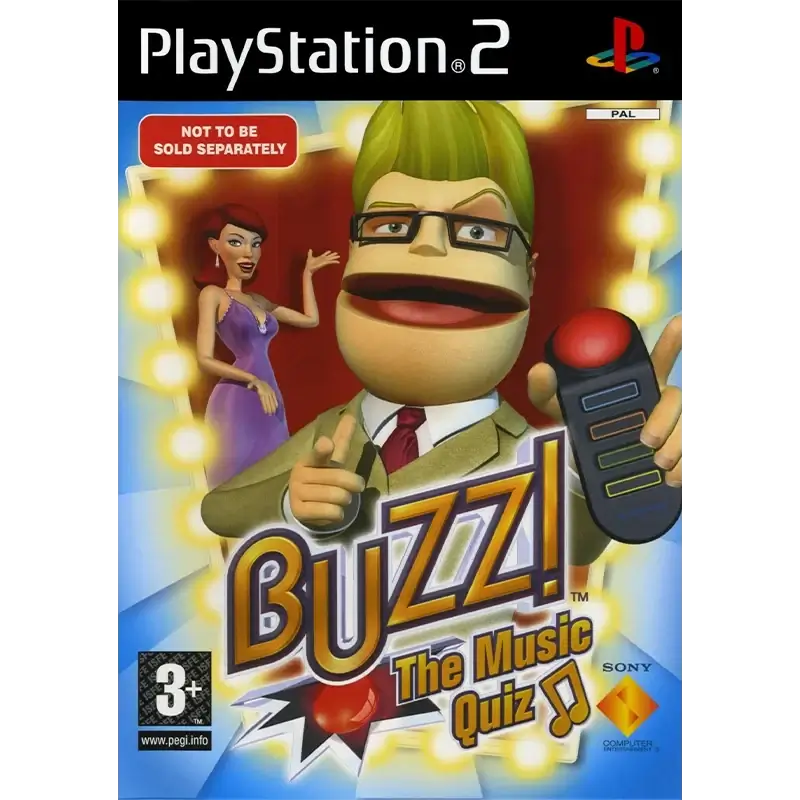 BUZZ QUIZ MUSICAL PS2 SEMI NOVO 1