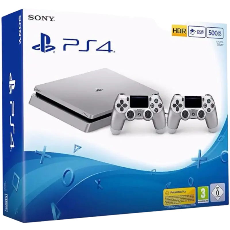 CONSOLA PLAYSTATION 4 SLIM 500GB CINZA SEMI NOVA C CAIXA E MANUAIS 1 1