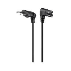 EWENT CABO DE ALIMENTAÇÃO EUROPEU PARA IEC C7 90º 1.8MTS (PRETO)