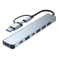 HUB 5 PORTAS USB / 2 PORTAS USB-C