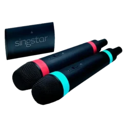 MICROFONES SINGSTAR SEM FIOS PS2 (SEMI-NOVO)