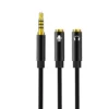 XO CABO DE AUDIO 2 IN 1 JACK 3.5MM – JACK 3.5MM MICROFONE NB R197 1 1