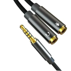 XO CABO DE AUDIO 2 IN 1 JACK 3.5MM – JACK 3.5MM MICROFONE NB R197 3 1