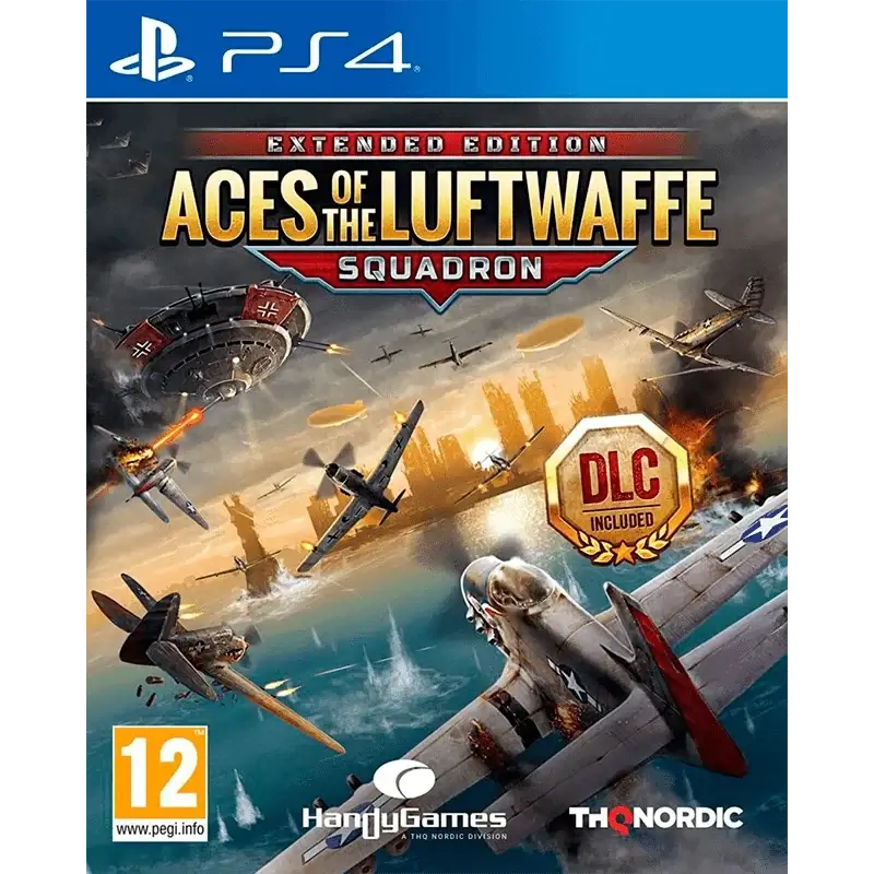 ACES OF THE LUFTWAFFE SQUADRON EXTENDED EDITION PS4 NOVO CAPA