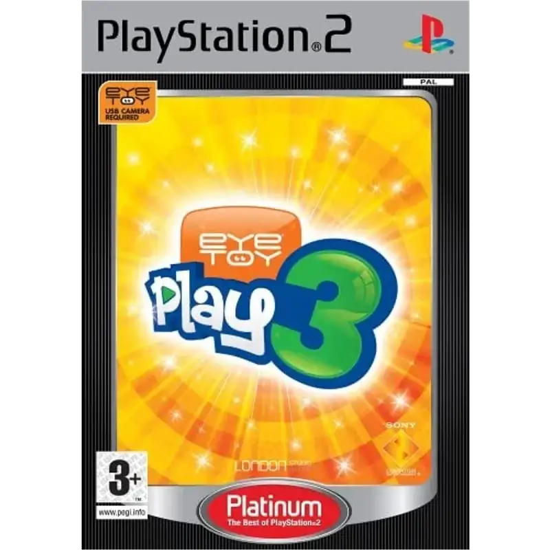 EYETOY PLAY 3 PLATINUM PS2 SEMI NOVO 1