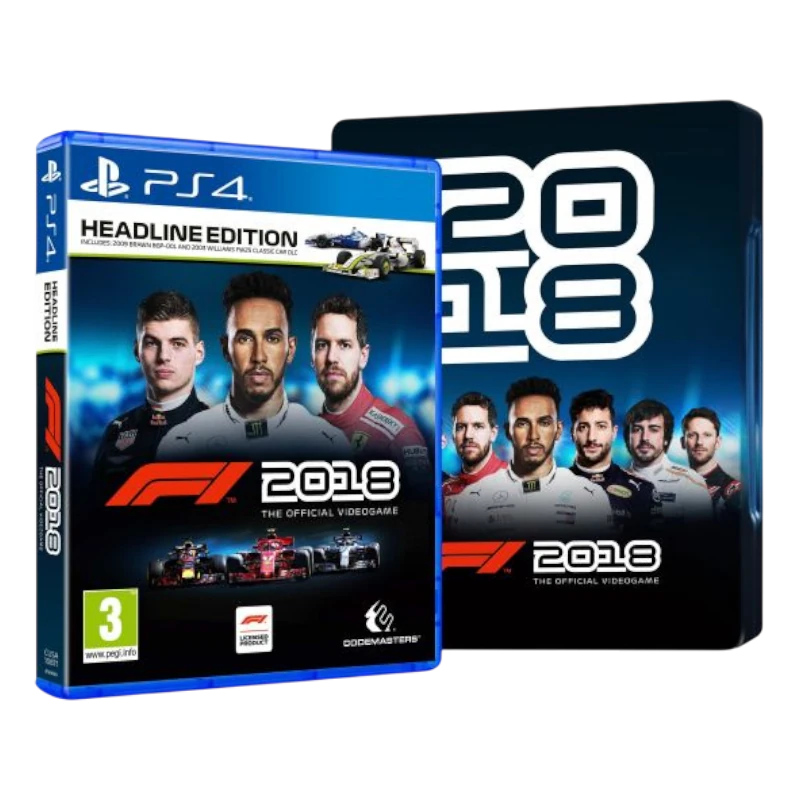 F1 2018 THE OFFICIAL VIDEOGAME STEELBOOK EDITION PS4 CAPA