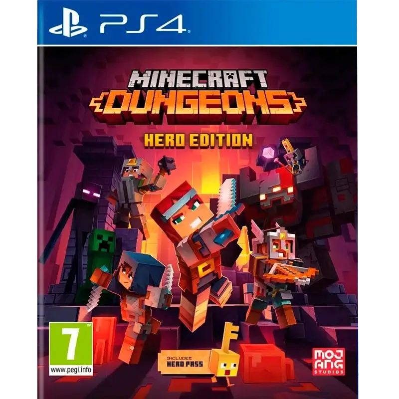 MINECRAFT DUNGEONS HERO EDITION PS4 SEMI NOVO CAPA