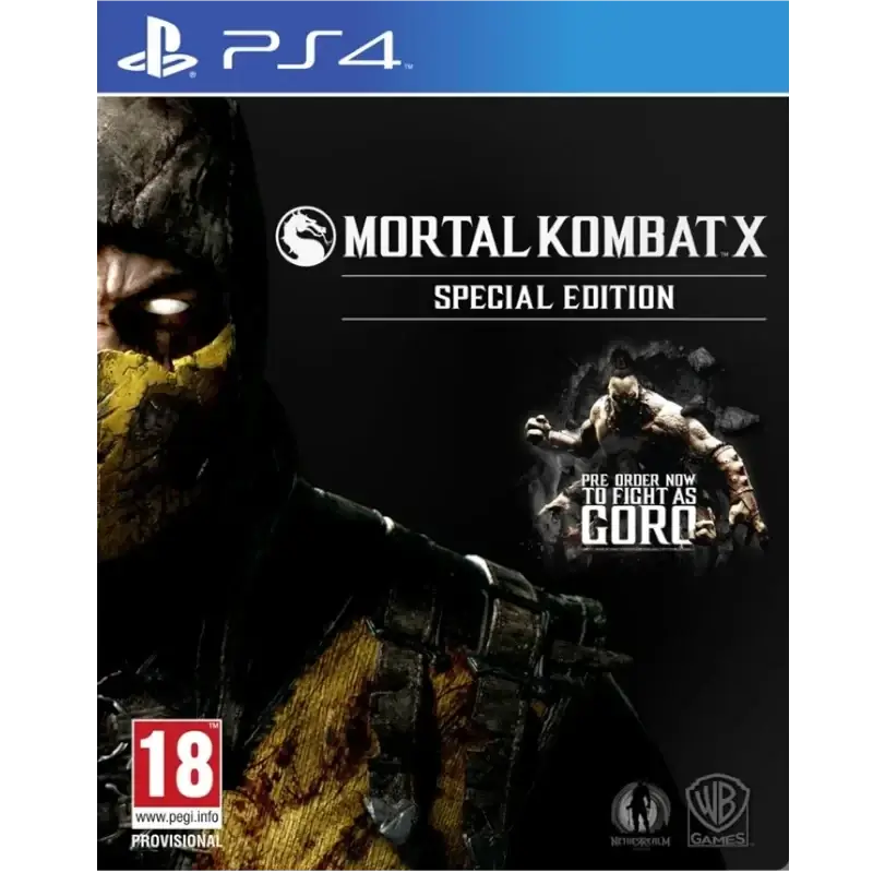 MORTAL KOMBAT X SPECIAL EDITION PS4 SEMI NOVO CAPA