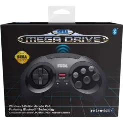 RETRO BIT COMANDO SEGA MEGA DRIVE BLUETOOTH BLACK BOX
