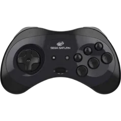 RETRO-BIT COMANDO SEGA SATURN BLUETOOTH PC/MAC/PS3/ANDROID/SWITCH (PRETO)