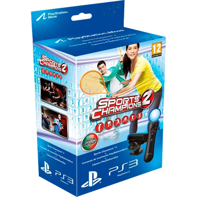 SPORTS CHAMPIONS 2 COMANDO MOVE CAMARA EYE PS3 SEMI NOVO FC