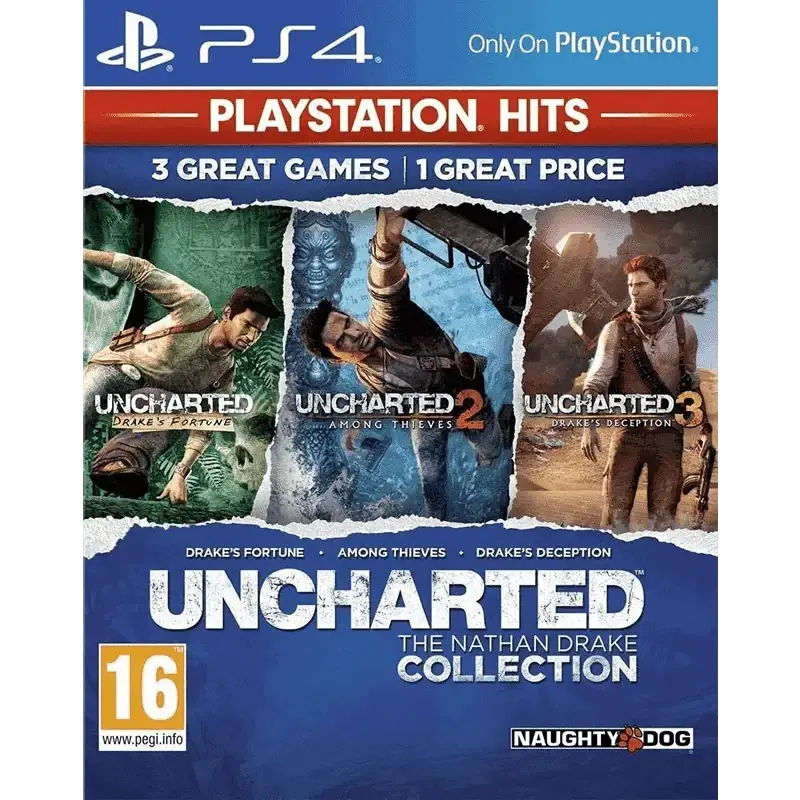 UNCHARTED THE NATHAN DRAKE COLLECTION PLAYSTATION HITS PS4 SEMI NOVO CAPA