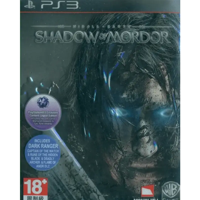 MIDDLE EARTH SHADOW OF MORDOR STEELBOOK PS3 800X800