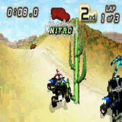 2 GAMES IN 1 QUAD DESERT FURY MONSTER TRUCKS GBA IG2