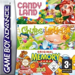 3 GAMES PACK CANDY LAND + CHUTES AND LADDERS + ORIGINAL MEMORY GAME