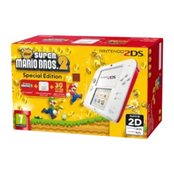 NINTENDO 2DS WHITE/RED + NEW SUPER MARIO BROS. 2 SPECIAL EDITION