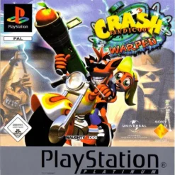 CRASH BANDICOOT WARPED (PLATINUM) PS1